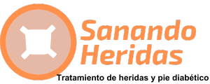 sanando heridas tratamiento pie diabético heridas logo horizontal